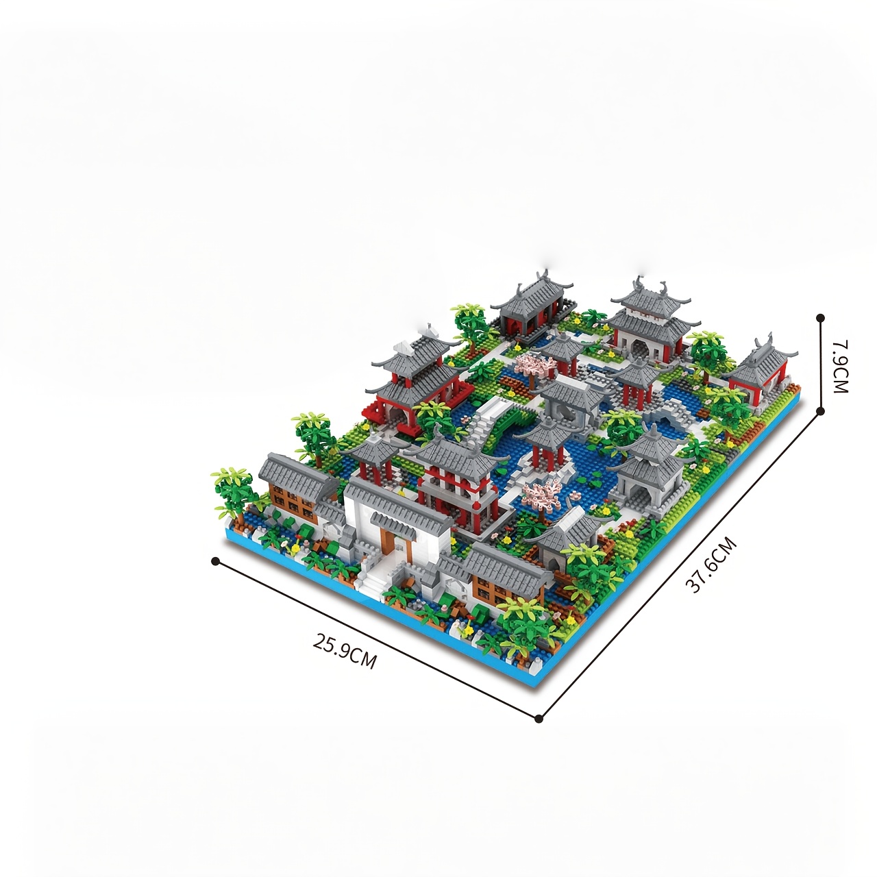 Chinese-style Garden Micro-particle Building Blocks